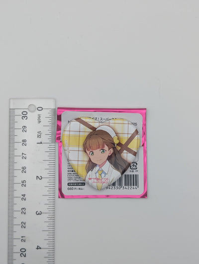 Kinako Sakurakoji Love Live Valentine's ver Heart Can Badge