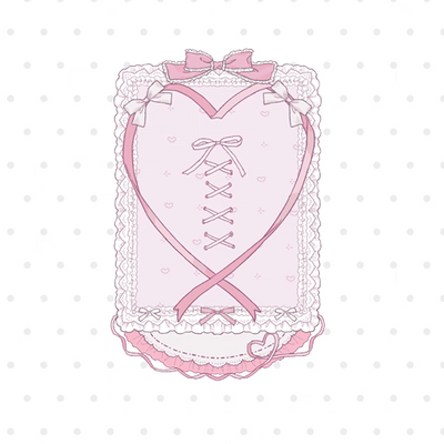 Pink Acrylic Photocard Holder Stand (6.7x9.2CM)