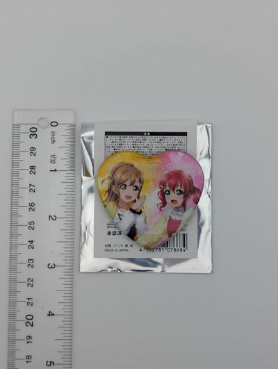 Hanamaru Kunikida & Ruby Kurosawa Love Live Sunshine UR Pair Can Badge