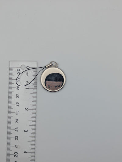 Makoto Naegi Danganronpa Metal Charm Keychain