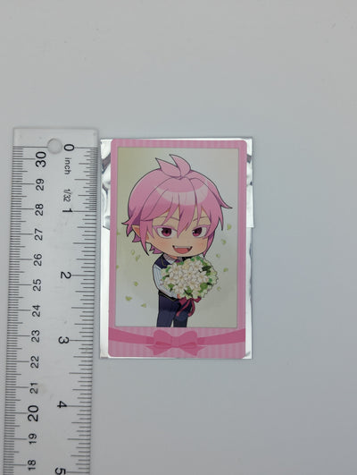 Asmodeus Alice Welcome to Demon School / Mairimashita Iruma-kun Bouquet ver. Chibi Polaroid-style Card