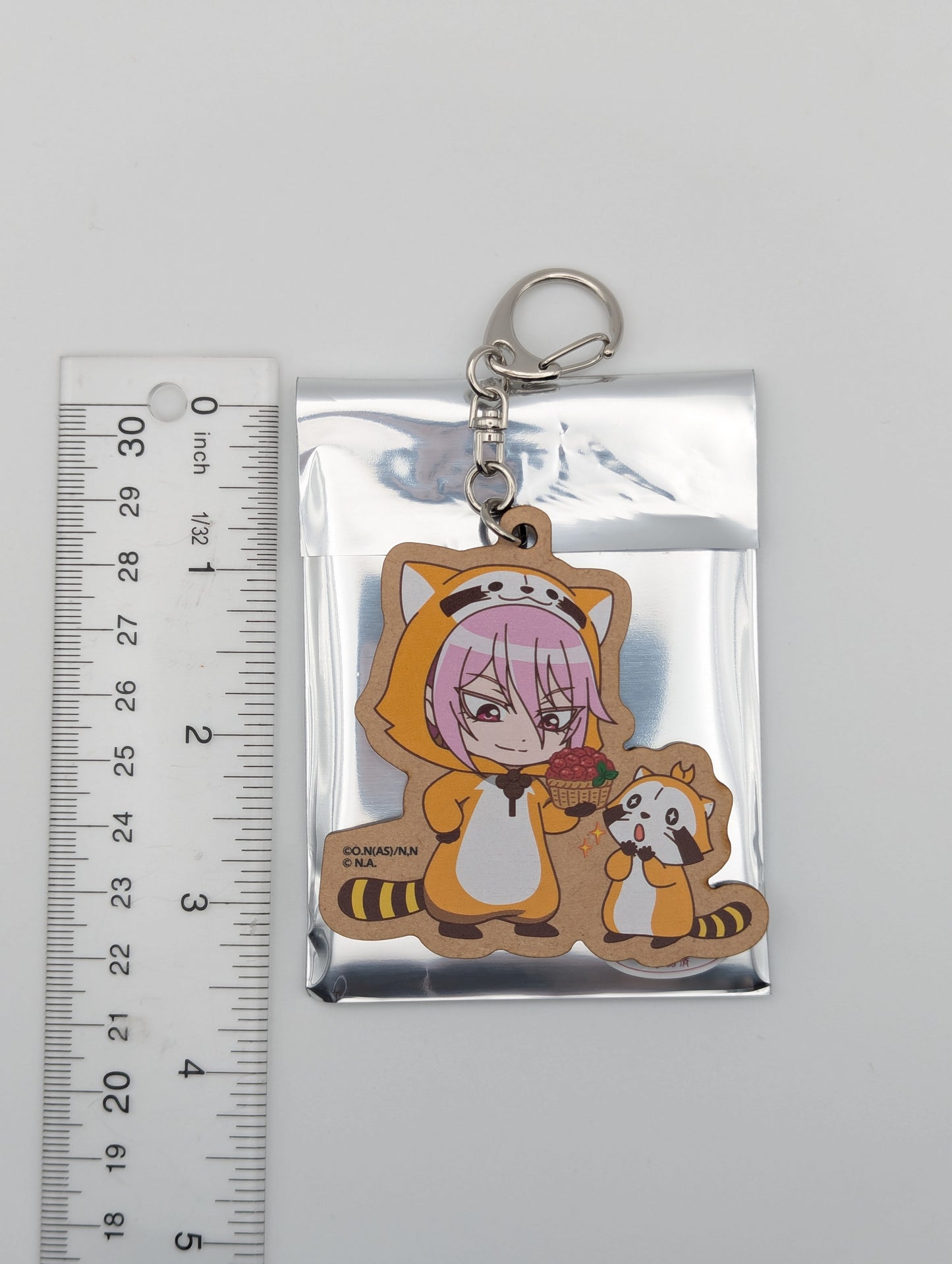 Asmodeus Alice Welcome to Demon School Iruma-kun x Rascal Wooden Keychain