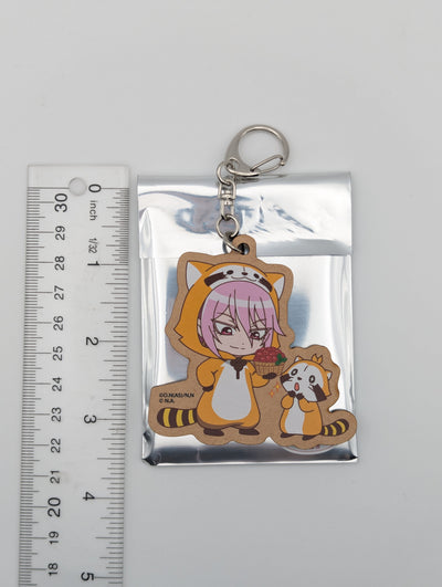 Asmodeus Alice Welcome to Demon School Iruma-kun x Rascal Wooden Keychain