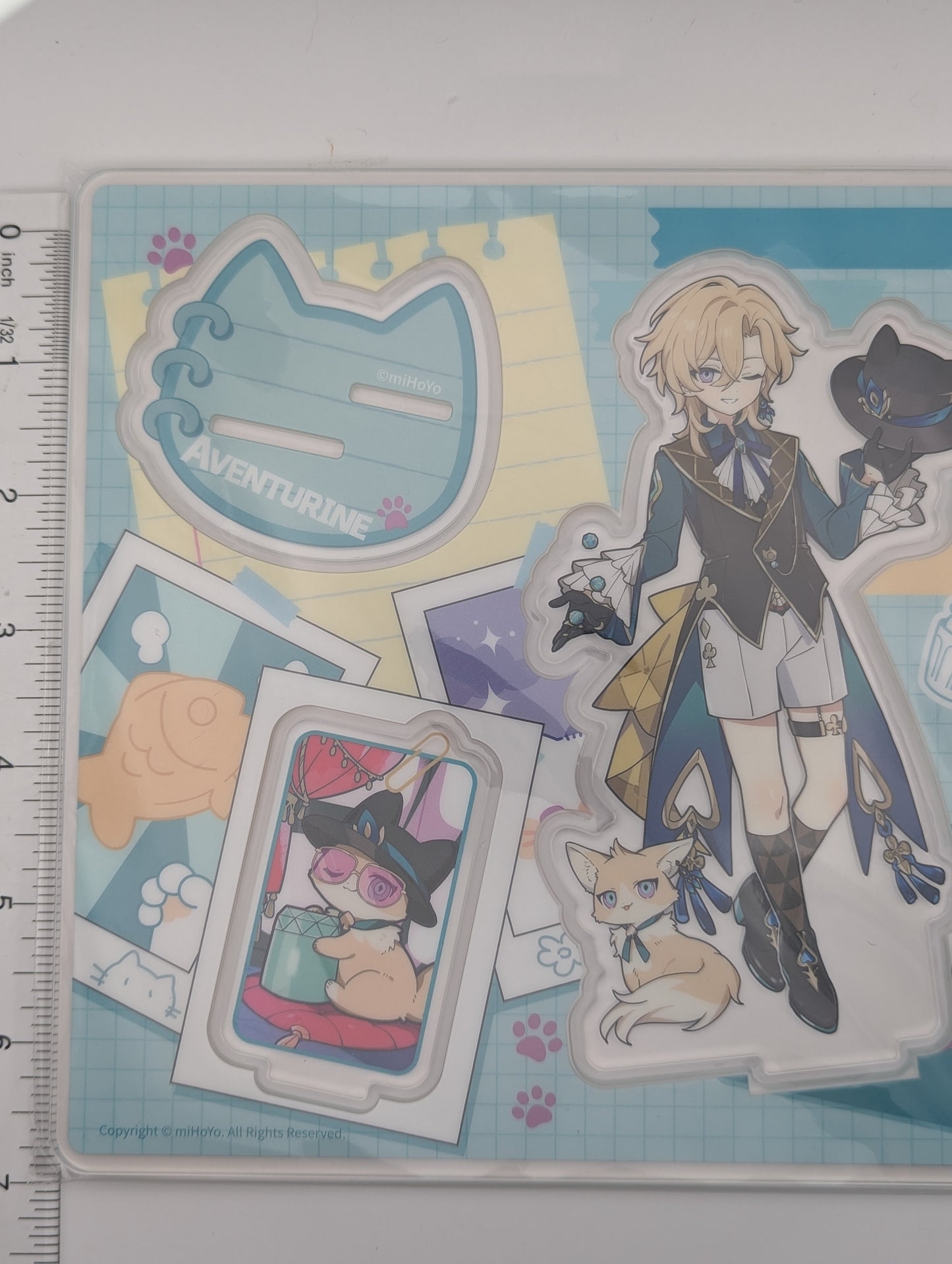 Adventurine Honkai Star Rail Cat Acrylic Stand