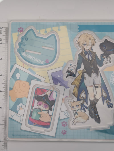 Adventurine Honkai Star Rail Cat Acrylic Stand