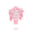 Pink Acrylic Magic Wand Badge Holder (5.8CM)
