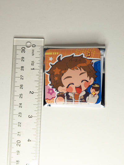 Mitsuru Tenma Ensemble Stars Wakuwaku Trip Square Can Badge