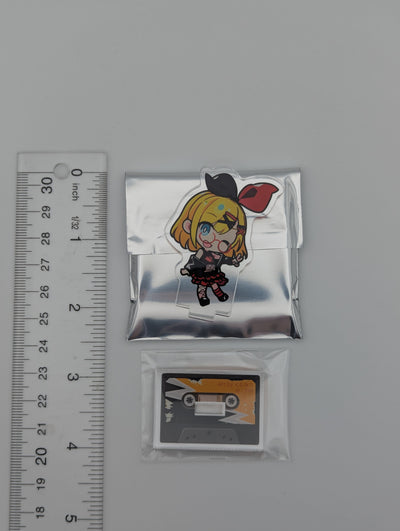 Kagamine Rin Vocaloid Black Rock Chibi Acrylic Stand