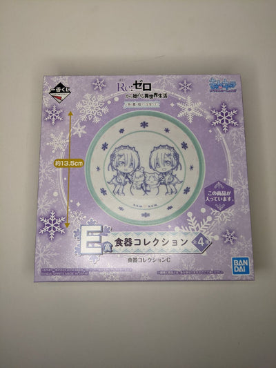 Rem & Ram Re:Zero Girls Who Landed in Winter Ichiban Kuji Prize E Bowl Dish
